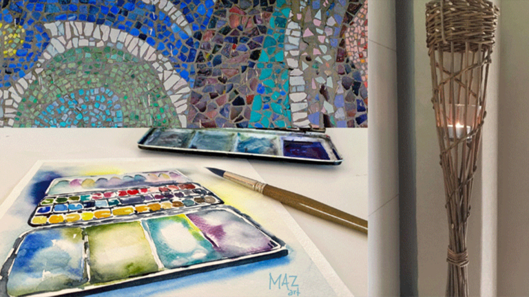 WORKSHOP-DAG: AKVARELLMÅLNING, MOSAIK ELLER PILFLÄTNING