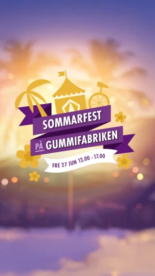 🌟SOMMARFEST PÅ GUMMIFABRIKEN 🌟
Den 27 juni blir det sommarfest på Gummifabriken! Ta med hela familjen och upplev en härlig dag med cirkustema. Det blir hoppborg, jonglering, ansiktsmålning och en rad andra roliga aktiviteter. 🎪🎈✨
 
🤹🏻‍♂️ JONGLERING
Scenkonstnären Hjalmar Jonglör bjuder på en cirkusinspirerad föreställning fylld med jonglering, balans och musik.
 
🎨 CIRKUSTEKNIK
Skapa clownnäsor med 3D-skrivare, pyssla en balanserande clown och bygg egna jongleringsbollar för cirkusträning. @teknikcenter
 
🤸‍♀️ HOPPBORG
Hoppa, studsa och lek loss i våra hoppborg – en perfekt plats för energi och skratt!
 
🖌️ ANSIKTSMÅLNING
Få ansiktet förvandlat med färgglada och fantasifulla motiv!
 
📖 STADSBIBLIOTEKET
Besök bokbilen, gå på Alfons-jakt inne i Gummifabriken och upptäck den lekfulla Alfons Åberg-utställningen i konsthallen Blickfånget. @varnamobibliotekochkultur
 
🚀 TIPS & INSPIRATION
Få tips om Värnamo hos Destinationsenheten och möt unga entreprenörer från UngDrive som visar upp sina företag och idéer.
@varnamo.se / @varnamonarlingsliv
 
☕️ MADAME BRASSERIE & CAFÉ
Efter sommarfesten bjuder Madame Brasserie & Café in till semester-AW med livemusik från Julia Lov. Köp biljetter på gummifabriken.se @madamebrasserie
 
📍 Gummifabrikens baksida (mot järnvägen)
🎟️ Fri entré / ingen anmälan 
👉 Läs mer på gummifabriken.se